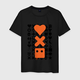 Мужская футболка хлопок с принтом Love Death & Robots в Петрозаводске, 100% хлопок | прямой крой, круглый вырез горловины, длина до линии бедер, слегка спущенное плечо. | death | logo | love | netflix | robots | анимация | кино | лого | любовь | нетфликс | роботы | сериал