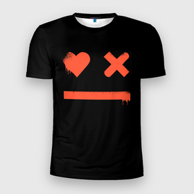 Мужская футболка 3D спортивная с принтом Smile | Love Death and Robots в Кировске, 100% полиэстер с улучшенными характеристиками | приталенный силуэт, круглая горловина, широкие плечи, сужается к линии бедра | death | ldr | logo | love | netflix | robots | smile | анимация | кино | лого | лср | любовь | нетфликс | роботы | сериал | смайл | смайлик