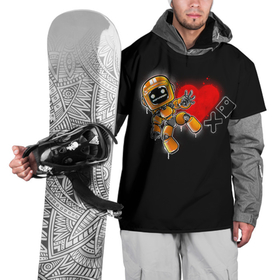 Накидка на куртку 3D с принтом K-VRC | Love Death and Robots в Белгороде, 100% полиэстер |  | Тематика изображения на принте: death | heart | hearts | k vrc | ldr | logo | love | netflix | robots | smile | анимация | кино | лого | лср | любовь | нетфликс | роботы | сердце | сериал | смайл | смайлик