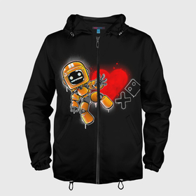 Мужская ветровка 3D с принтом K-VRC | Love Death and Robots в Белгороде, 100% полиэстер | подол и капюшон оформлены резинкой с фиксаторами, два кармана без застежек по бокам, один потайной карман на груди | death | heart | hearts | k vrc | ldr | logo | love | netflix | robots | smile | анимация | кино | лого | лср | любовь | нетфликс | роботы | сердце | сериал | смайл | смайлик