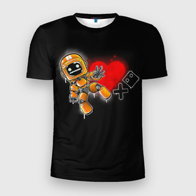 Мужская футболка 3D спортивная с принтом K-VRC | Love Death and Robots в Кировске, 100% полиэстер с улучшенными характеристиками | приталенный силуэт, круглая горловина, широкие плечи, сужается к линии бедра | death | heart | hearts | k vrc | ldr | logo | love | netflix | robots | smile | анимация | кино | лого | лср | любовь | нетфликс | роботы | сердце | сериал | смайл | смайлик