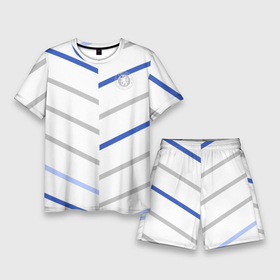Мужской костюм с шортами 3D с принтом FC Chelsea | Summer top (2021 22) ,  |  | 0x000000123 | chelsea | stamford bridge | вернер | канте | стамфорд бридж | челси