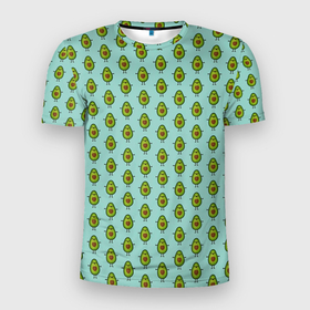 Мужская футболка 3D спортивная с принтом Авокадики в Екатеринбурге, 100% полиэстер с улучшенными характеристиками | приталенный силуэт, круглая горловина, широкие плечи, сужается к линии бедра | Тематика изображения на принте: avocado | food | fruit | pattern | vegan | vegetarian | авокадо | веган | вегетарианство | еда | зарядка | зелёная | паттерн | правильное питание | фрукт | фрукты