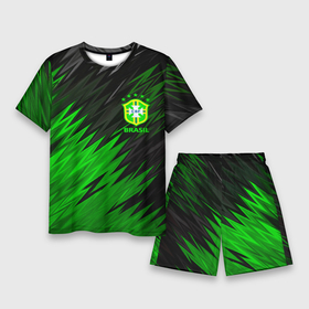 Мужской костюм с шортами 3D с принтом Сборная Бразилии в Курске,  |  | brazil | neymar | бразилия | коутиньо | марсело | неймар | роберто карлос | роналдиньо | роналдо | сборная бразилии | спорт | футбол | чемпионат мира