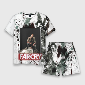 Мужской костюм с шортами 3D с принтом FARCRY WOLF ,  |  | far cry | far cry 5 | far cry new dawn | far cry primal | farcry | fc 5 | fc5 | game | new dawn | primal | игры | постапокалипсис | фар край | фар край 5