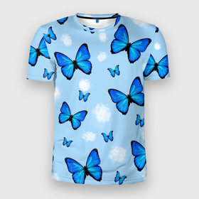 Мужская футболка 3D спортивная с принтом Бабочки с Облаками в Курске, 100% полиэстер с улучшенными характеристиками | приталенный силуэт, круглая горловина, широкие плечи, сужается к линии бедра | morgenstern | бабочка | бабочки | морген | моргеншетрн бабочки | моргенштерн | насекомые | нежный | рисунок | роза | сирень | цветочек | цветочный | цветы