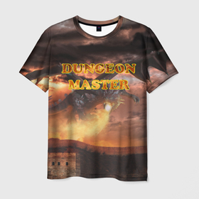 Мужская футболка 3D с принтом Dungeon Master , 100% полиэфир | прямой крой, круглый вырез горловины, длина до линии бедер | dd | dnd | dungeon master | dungeons and dragons | мастер подземелий