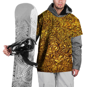 Накидка на куртку 3D с принтом Сусальное золото в Тюмени, 100% полиэстер |  | Тематика изображения на принте: gold | золото | золотой | мятая | сусальное | фольга