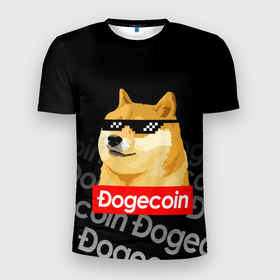Мужская футболка 3D спортивная с принтом DOGECOIN / DOGE / ДОГИКОИН в Новосибирске, 100% полиэстер с улучшенными характеристиками | приталенный силуэт, круглая горловина, широкие плечи, сужается к линии бедра | crypto | cryptocurrency | doge | dogecoin | elon mask | trading | биржа криптовалют | доги | догикоин | илон маск | криптовалюта | мем | трейдинг.