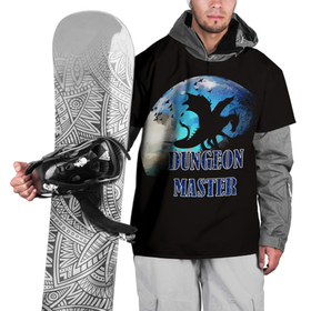 Накидка на куртку 3D с принтом Dungeon Master в Тюмени, 100% полиэстер |  | Тематика изображения на принте: d20 | dd | dnd | dungeon master | dungeons and dragons | мастер подземелий