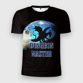 Мужская футболка 3D спортивная с принтом Dungeon Master , 100% полиэстер с улучшенными характеристиками | приталенный силуэт, круглая горловина, широкие плечи, сужается к линии бедра | d20 | dd | dnd | dungeon master | dungeons and dragons | мастер подземелий