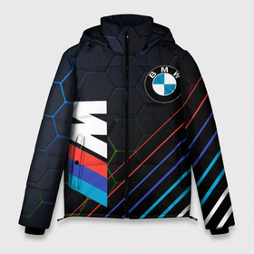 Мужская зимняя куртка 3D с принтом BMW БМВ M COMPETITION в Петрозаводске, верх — 100% полиэстер; подкладка — 100% полиэстер; утеплитель — 100% полиэстер | длина ниже бедра, свободный силуэт Оверсайз. Есть воротник-стойка, отстегивающийся капюшон и ветрозащитная планка. 

Боковые карманы с листочкой на кнопках и внутренний карман на молнии. | bmw | m style | sport | x3. | x5 | x6 | x7 | авто | автомобиль | беха | бмв | бумер | м пакет | спорт