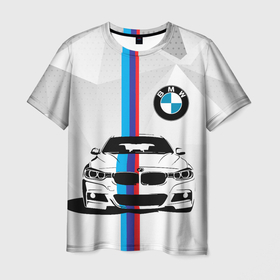 Мужская футболка 3D с принтом BMW / БМВ / M PERFORMANCE , 100% полиэфир | прямой крой, круглый вырез горловины, длина до линии бедер | bmw | m style | sport | x3. | x5 | x6 | x7 | авто | автомобиль | беха | бмв | бумер | м пакет | спорт