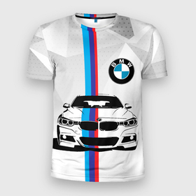 Мужская футболка 3D спортивная с принтом BMW / БМВ / M PERFORMANCE в Курске, 100% полиэстер с улучшенными характеристиками | приталенный силуэт, круглая горловина, широкие плечи, сужается к линии бедра | bmw | m style | sport | x3. | x5 | x6 | x7 | авто | автомобиль | беха | бмв | бумер | м пакет | спорт