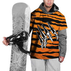 Накидка на куртку 3D с принтом След от когтей тигра в Тюмени, 100% полиэстер |  | Тематика изображения на принте: tiger | восточный тигр | год тигра | когти | кошка | тигр | тигренок | хищник