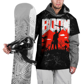 Накидка на куртку 3D с принтом Зловещие мертвецы в Тюмени, 100% полиэстер |  | Тематика изображения на принте: doom | groove | бензопила | бум | мертвецы | эш