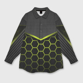 Мужская рубашка oversize 3D с принтом Зеленые соты в виде брони в Санкт-Петербурге,  |  | Тематика изображения на принте: 3d | 3д | luxury | versace | vip | абстракция | блеск | блестки | версаче | вип | паттерн | роскошь | соты | текстуры