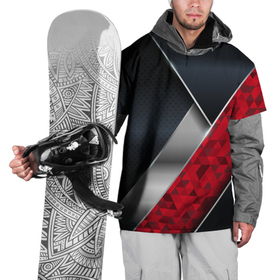 Накидка на куртку 3D с принтом 3D BLACK AND RED METAL в Екатеринбурге, 100% полиэстер |  | 3d | 3д | luxury | versace | vip | абстракция | блеск | блестки | версаче | вип | паттерн | роскошь | соты | текстуры