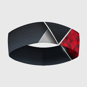 Повязка на голову 3D с принтом 3D BLACK AND RED METAL в Екатеринбурге,  |  | 3d | 3д | luxury | versace | vip | абстракция | блеск | блестки | версаче | вип | паттерн | роскошь | соты | текстуры