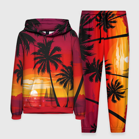 Мужской костюм 3D (с толстовкой) с принтом Гавайский закат ,  |  | Тематика изображения на принте: гавайи | закат | корабль | лето | море | отдых | пальмы | пейзаж | песок | пляж | природа | тропики
