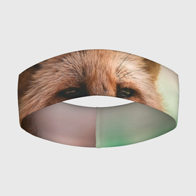 Повязка на голову 3D с принтом Строгая лисица в Тюмени,  |  | fox | foxy | животное | звери | лиса | лисенок | лисичка | милая | рыжая | фокс