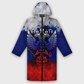 Дождевик унисекс 3D с принтом Россия | Russia | Герб в городе Новоалтайск,  |  | eagle | empire | flag | paints | patriot | rus | russia | герб. двуглавый | империя | краски | орел | патриот | патриотизм | российская | россия | русский | славяне | славянин | триколор | флаг