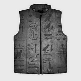 Мужской жилет утепленный 3D с принтом Египетские Иероглифы 3D в Петрозаводске,  |  | абстракция | египет | знаки | иероглиф | илюстрация | искуство | культура | минимализм | пирамида | рисунки | текстура