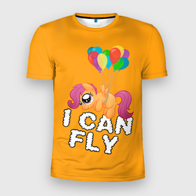 Мужская футболка 3D Slim с принтом Я могу летать в Новосибирске, 100% полиэстер с улучшенными характеристиками | приталенный силуэт, круглая горловина, широкие плечи, сужается к линии бедра | my little pony | дружба это чудо | единорог | единороги | май литл пони | мульт | мультфильм | радуга