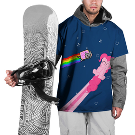 Накидка на куртку 3D с принтом Nyan cat x Pony в Санкт-Петербурге, 100% полиэстер |  | Тематика изображения на принте: my little pony | nyan cat | дружба это чудо | единорог | единороги | май литл пони | мульт | мультфильм | нян кэт