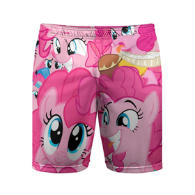 Мужские шорты спортивные с принтом Pinkie Pie pattern в Тюмени,  |  | my little pony | дружба это чудо | единорог | единороги | май литл пони | мульт | мультфильм