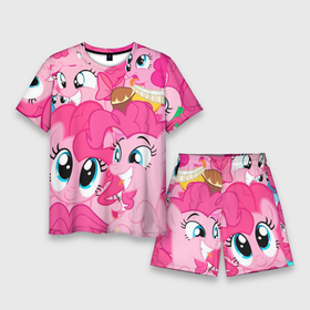 Мужской костюм с шортами 3D с принтом Pinkie Pie pattern в Тюмени,  |  | my little pony | дружба это чудо | единорог | единороги | май литл пони | мульт | мультфильм
