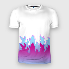 Мужская футболка 3D спортивная с принтом ПЛАМЯ 1.0 , 100% полиэстер с улучшенными характеристиками | приталенный силуэт, круглая горловина, широкие плечи, сужается к линии бедра | fire | flame | flamer | горячий | лето | неон | нитро | огонь | ретро | стиль | тренд | языки пламени | яркий