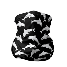 Бандана-труба 3D с принтом Дельфиновый фон Dolphin в Новосибирске, 100% полиэстер, ткань с особыми свойствами — Activecool | плотность 150‒180 г/м2; хорошо тянется, но сохраняет форму | dolphin | дельфин | дельфиновый фон | дельфины | косатка | морской житель | пляжная