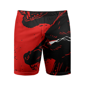 Мужские шорты спортивные с принтом Красный волк 3D ,  |  | Тематика изображения на принте: абстракция | волк | злой | зубы | илюстрация | искуство | культура | минимализм | оскал | текстура | ярость