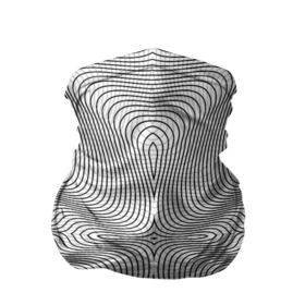 Бандана-труба 3D с принтом Линии иллюзия в Курске, 100% полиэстер, ткань с особыми свойствами — Activecool | плотность 150‒180 г/м2; хорошо тянется, но сохраняет форму | psychedelic | абстрактные | абстракция | иллюзия | линии | обман | психоделика | психоделический