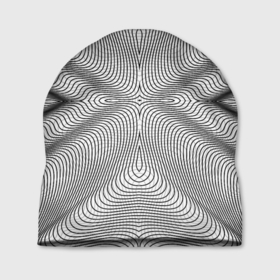 Шапка 3D с принтом Линии иллюзия в Екатеринбурге, 100% полиэстер | универсальный размер, печать по всей поверхности изделия | psychedelic | абстрактные | абстракция | иллюзия | линии | обман | психоделика | психоделический
