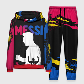 Мужской костюм 3D (с толстовкой) с принтом ЛИОНЕЛЬ МЕССИ   LIONEL MESSI в городе Новоалтайск,  |  | Тематика изображения на принте: argentina | barcelona | football | lionel andrs messi | sport | uefa | аргентина | барселона | лионель месси | спорт | уефа. | футбол