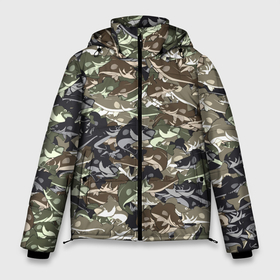 Мужская зимняя куртка 3D с принтом Камуфляж для рыбака , верх — 100% полиэстер; подкладка — 100% полиэстер; утеплитель — 100% полиэстер | длина ниже бедра, свободный силуэт Оверсайз. Есть воротник-стойка, отстегивающийся капюшон и ветрозащитная планка. 

Боковые карманы с листочкой на кнопках и внутренний карман на молнии. | камо | окунь | паттерн | рыба | рыбак | рыбалка | рыбацкая | рыбки | хаки