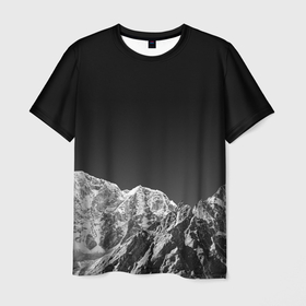 Мужская футболка 3D с принтом ГОРЫ В МОЕМ СЕРДЦЕ | КАМУФЛЯЖ в Екатеринбурге, 100% полиэфир | прямой крой, круглый вырез горловины, длина до линии бедер | алтай | анды | арарат | белые горы | везувий | гималаи | горные хребты | горы | горы в моем сердце | горы камуфляж | джомолунгма | камуфляж горы | снег в горах | фудзияма | хребты гор | черно белые горы