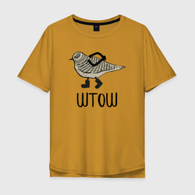 Мужская футболка хлопок Oversize с принтом штош в Тюмени, 100% хлопок | свободный крой, круглый ворот, “спинка” длиннее передней части | Тематика изображения на принте: кот | меме | прикол | штош | юмор