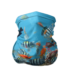 Бандана-труба 3D с принтом Коралловые рыбки , 100% полиэстер, ткань с особыми свойствами — Activecool | плотность 150‒180 г/м2; хорошо тянется, но сохраняет форму | коралловые | кораллы | море | подводный мир | рыбки