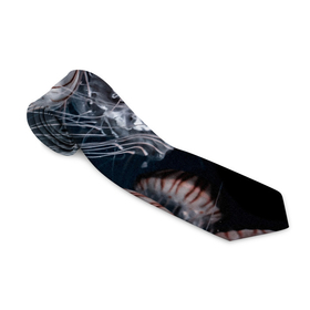 Галстук 3D с принтом Медузы в Курске, 100% полиэстер | Длина 148 см; Плотность 150-180 г/м2 | Тематика изображения на принте: глубина | медузы | море | морские обитатели | океан | подводный мир