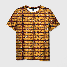 Мужская футболка 3D с принтом Far Cry 6 в Белгороде, 100% полиэфир | прямой крой, круглый вырез горловины, длина до линии бедер | far cry 6 | игра | лого | надпись | текстура | частицы