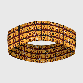 Повязка на голову 3D с принтом Far Cry 6 (Лого) в Кировске,  |  | far cry 6 | игра | лого | надпись | текстура | частицы