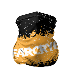 Бандана-труба 3D с принтом Far Cry 6 в Новосибирске, 100% полиэстер, ткань с особыми свойствами — Activecool | плотность 150‒180 г/м2; хорошо тянется, но сохраняет форму | far cry 6 | игра | капли | лого | надпись | снег | частицы