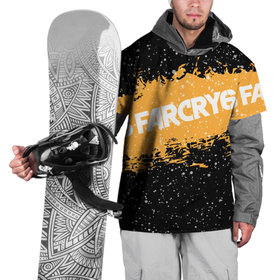 Накидка на куртку 3D с принтом Far Cry 6 в Кировске, 100% полиэстер |  | far cry 6 | игра | капли | лого | надпись | снег | частицы