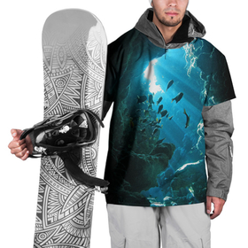 Накидка на куртку 3D с принтом Коралловые рыбки в Петрозаводске, 100% полиэстер |  | Тематика изображения на принте: коралловые | кораллы | море | морские обитатели | океан | подводный мир | рыбки