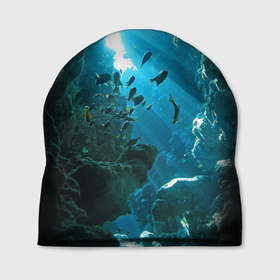 Шапка 3D с принтом Коралловые рыбки в Санкт-Петербурге, 100% полиэстер | универсальный размер, печать по всей поверхности изделия | коралловые | кораллы | море | морские обитатели | океан | подводный мир | рыбки
