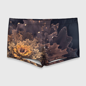 Мужские купальные плавки 3D с принтом КосмиЧеский Цветок , Полиэстер 85%, Спандекс 15% |  | космический цветок | космос | цветок