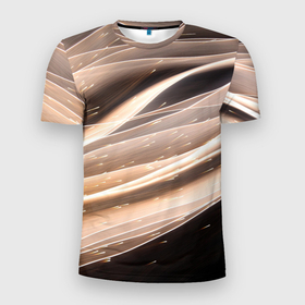 Мужская футболка 3D Slim с принтом МлеЧныЙ Путь в Тюмени, 100% полиэстер с улучшенными характеристиками | приталенный силуэт, круглая горловина, широкие плечи, сужается к линии бедра | Тематика изображения на принте: trends | абстракция | время | звезды | космос | млечный путь | планеты